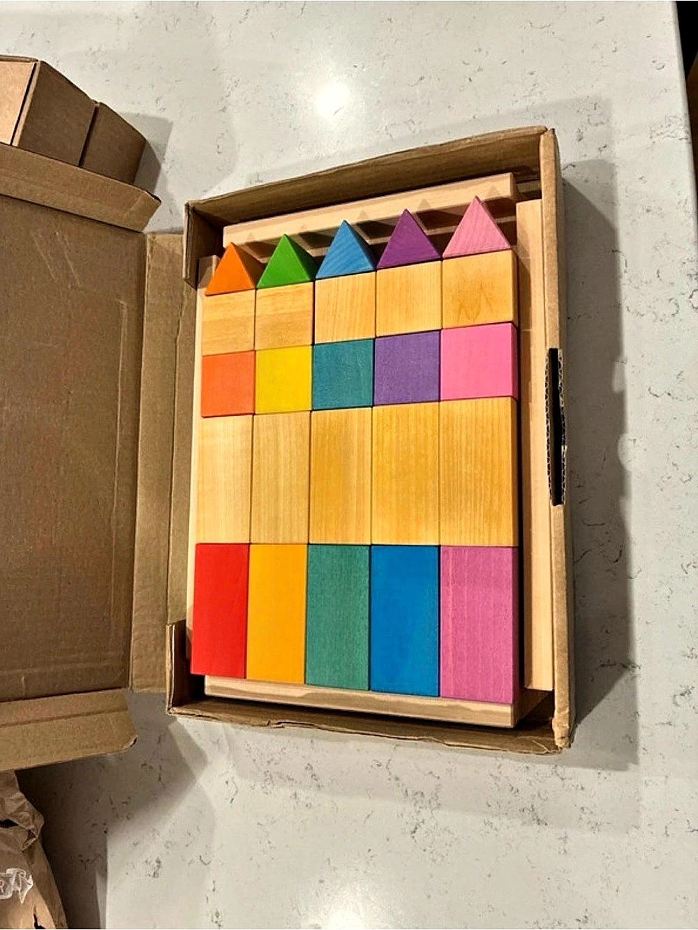 Ocamora Wooden Geometric blocks Multicolor - New